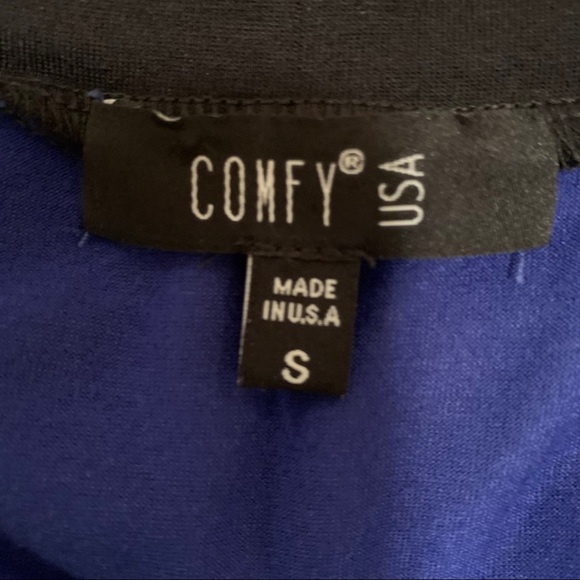 Comfy USA Black/Blue Tunic with Zipper Detail - Picture 5 of 6